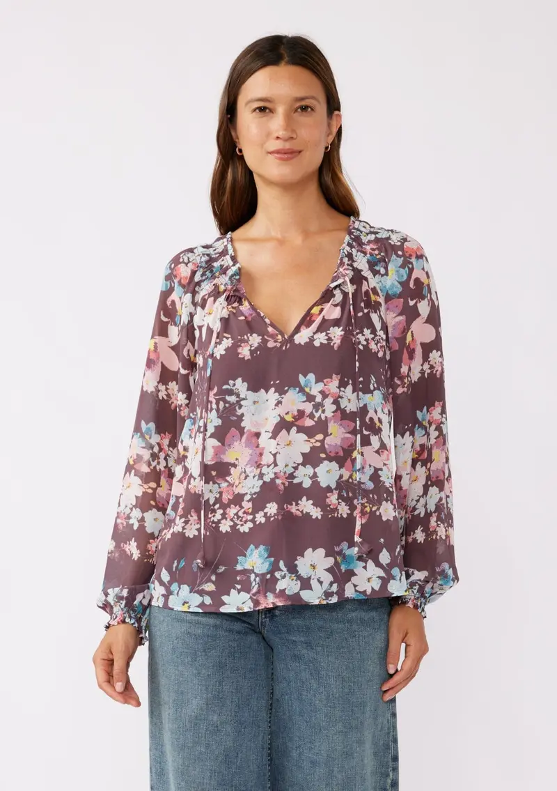 Nocturnal Petal Blouse