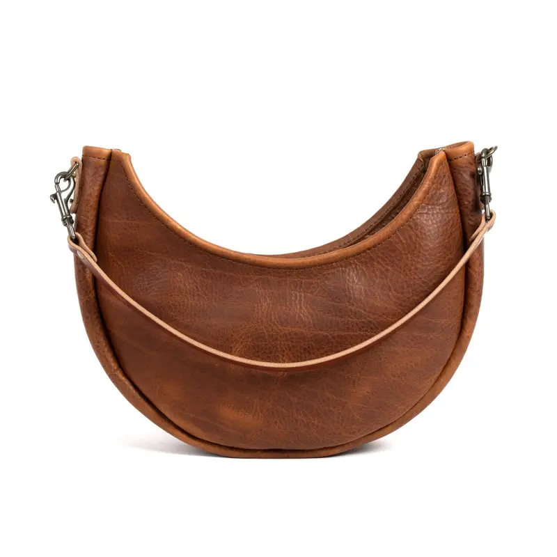 NOLA LEATHER CRESCENT BAG - LARGE