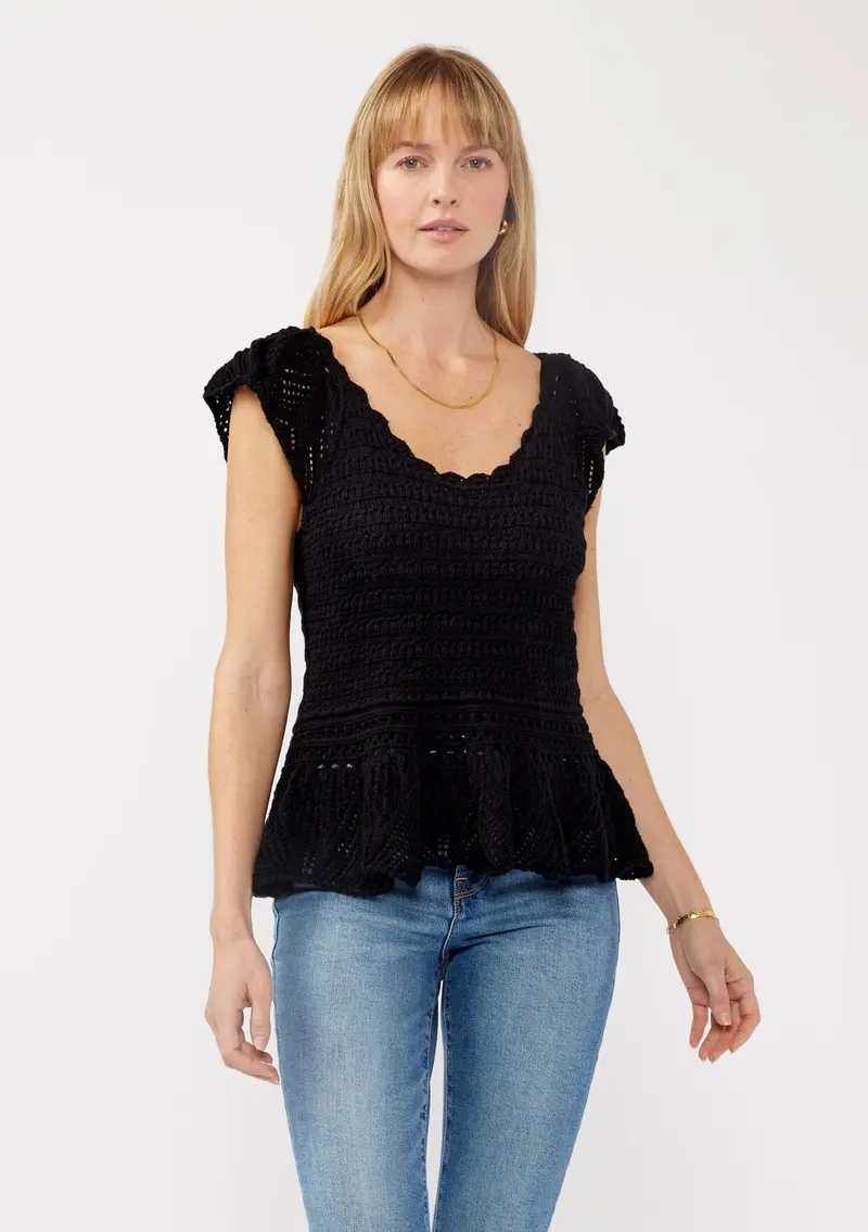 Nora Peplum Knit Top