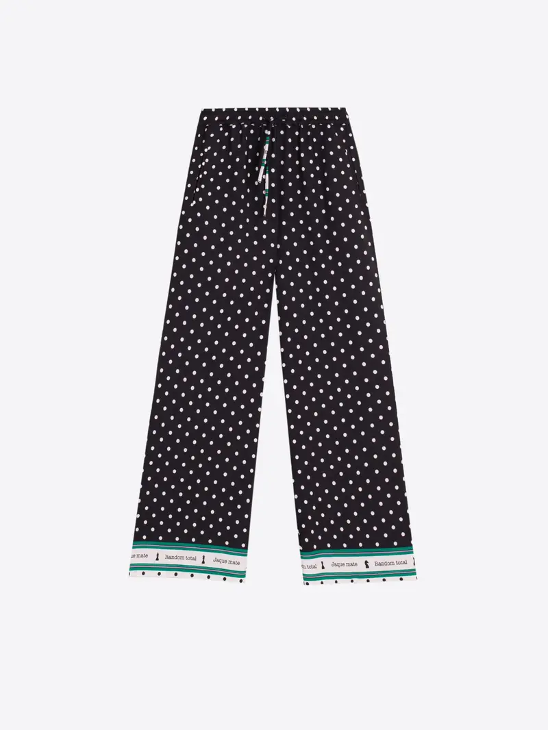 Nova Black Polka-Dot Trousers