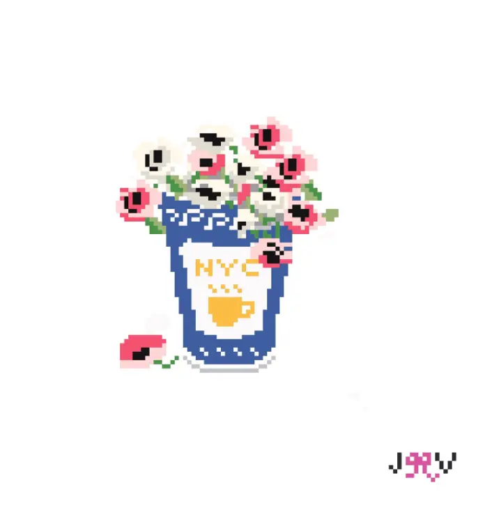 NYC Cup Spring Needlepoint Canvas