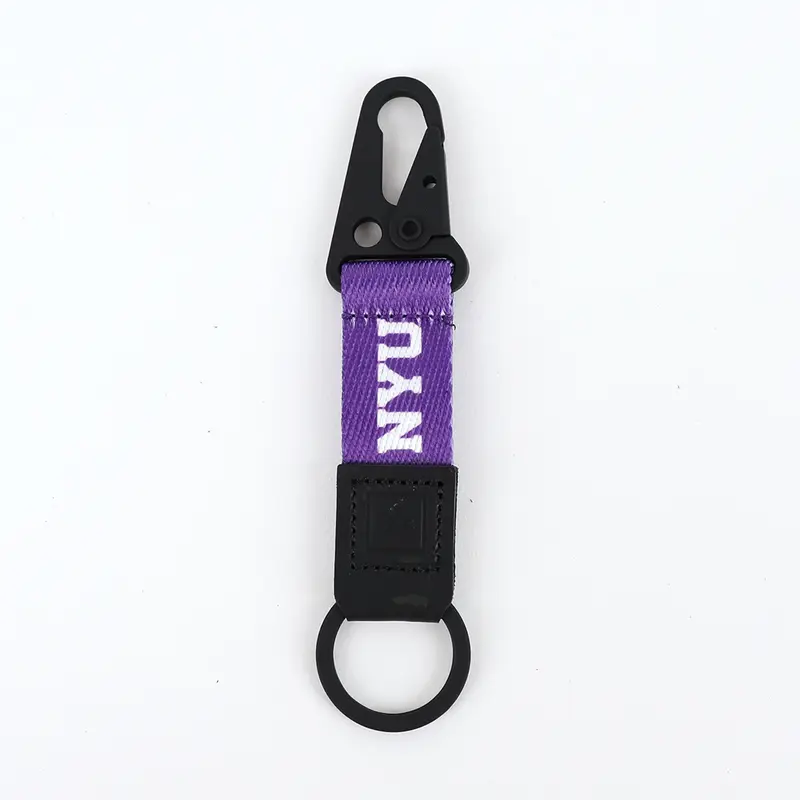 NYU Purple - Keychain Clip
