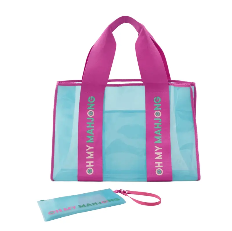 Oh My Mahjong - Blue Beach Bag