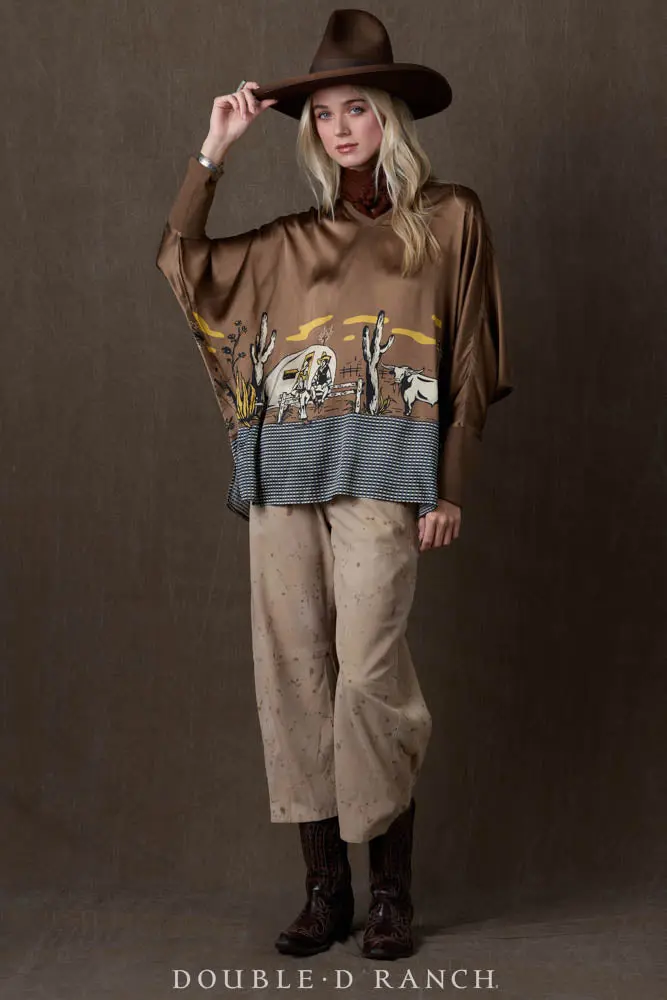Oil Camp Poncho in Mud