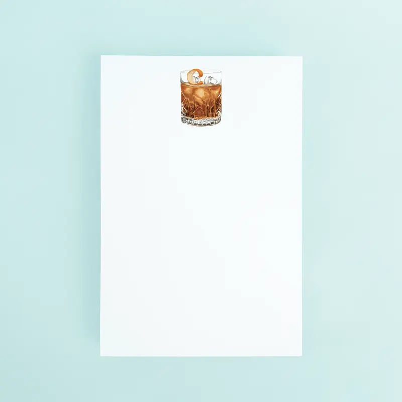 Old Fashioned Notepad by Taylor Paladino