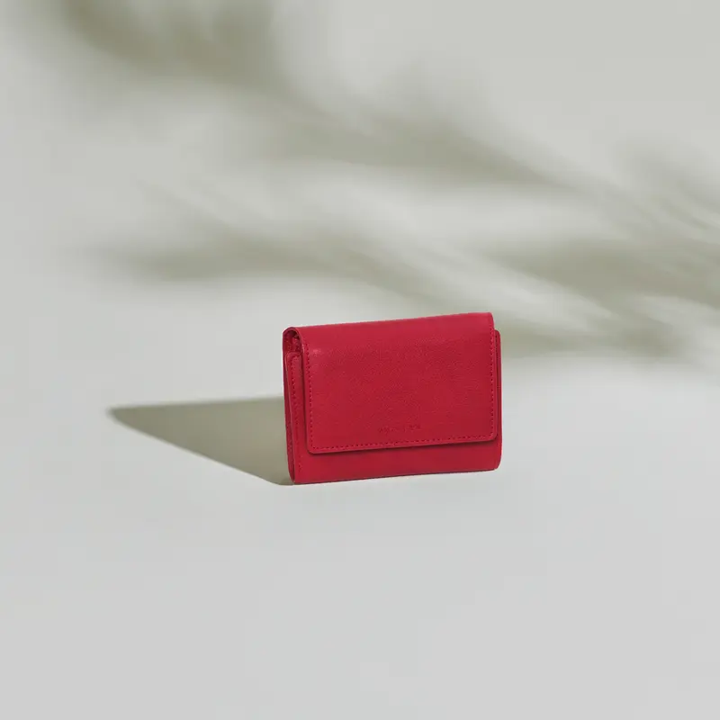 Olivia Compact Wallet - Scarlet