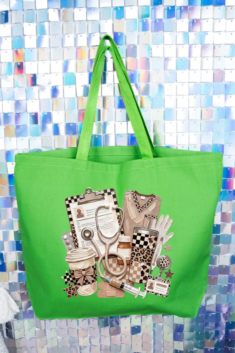 On Call In Style Canvas Jumbo Tote