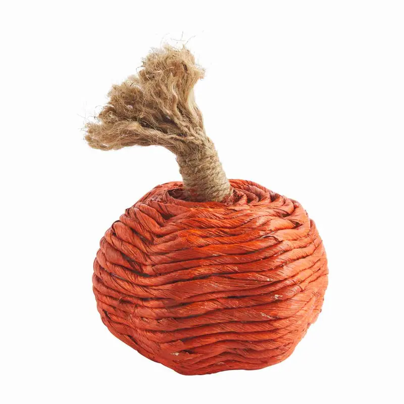 Orange Corn Husk Pumpkin by Mudpie