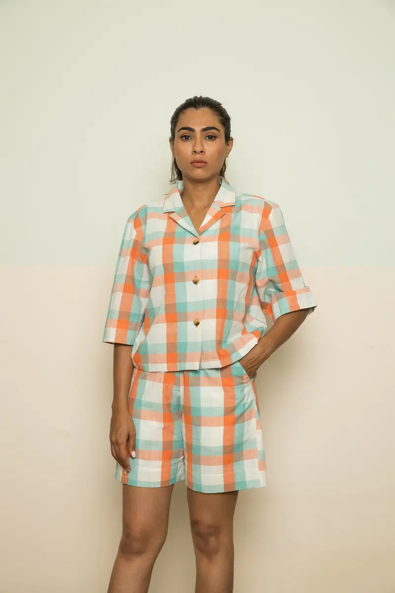 Orange Cotton Co-ord