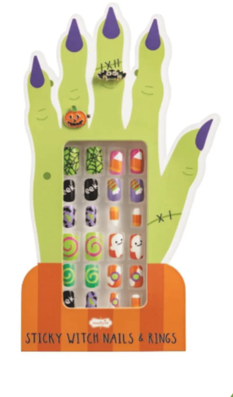 Orange Halloween Nail Set