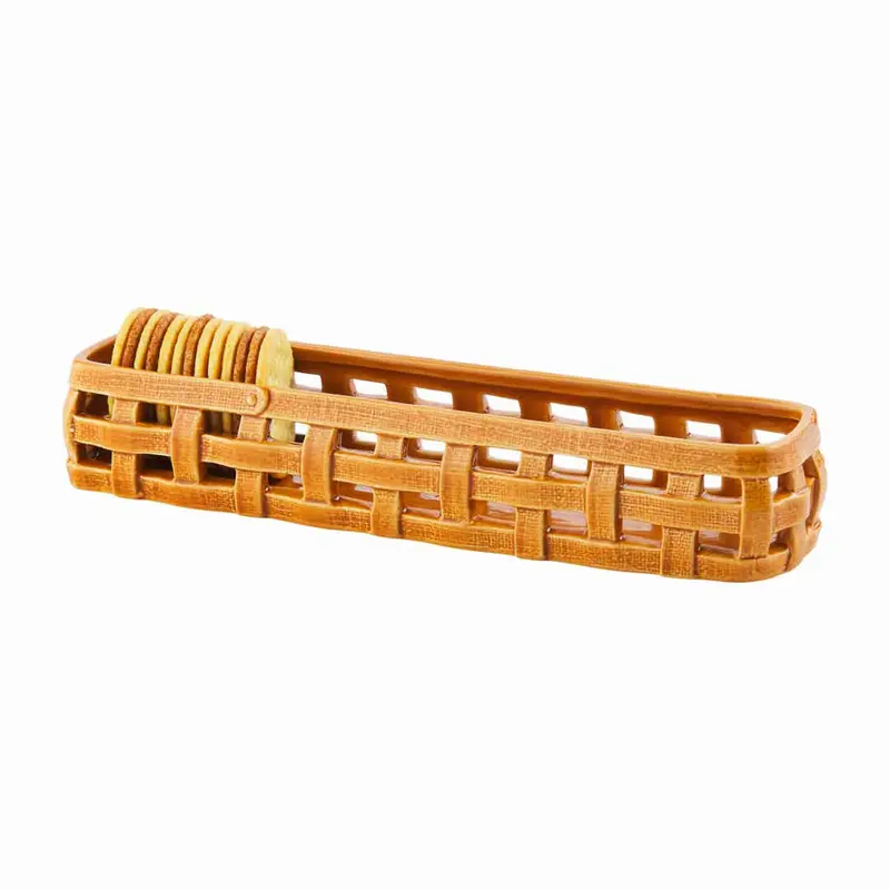 Orange Woven Cracker Dish by MudPie