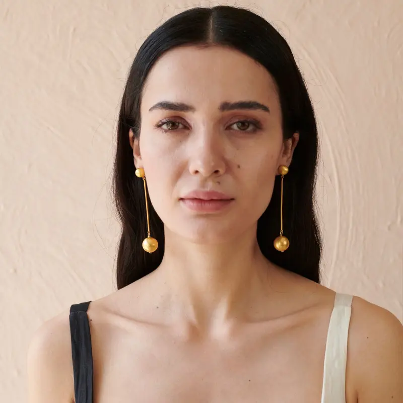 Orb Drop Earring