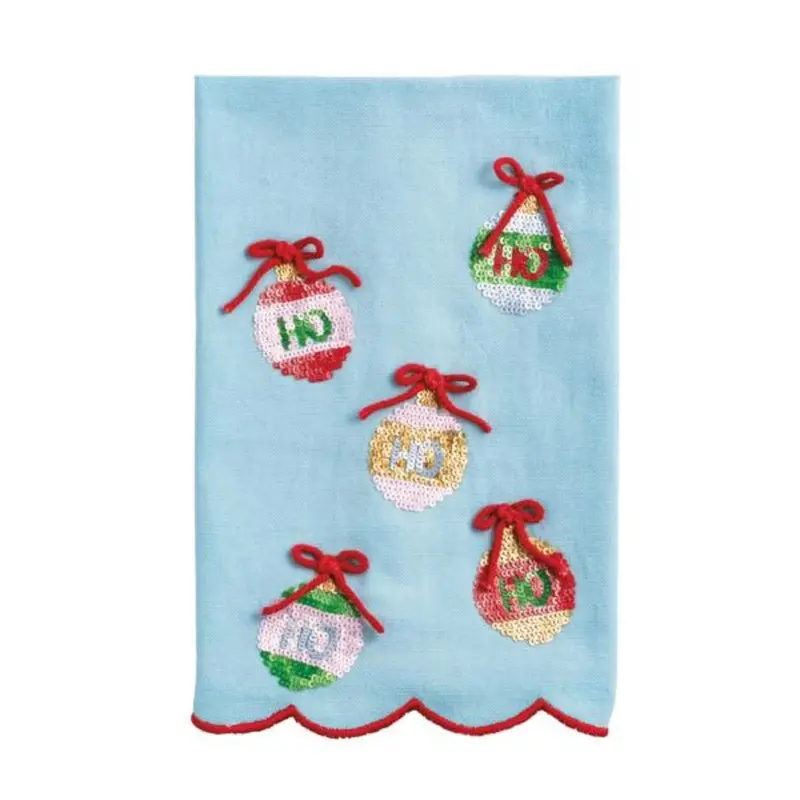 Ornament Sequin Towel by Mudpie