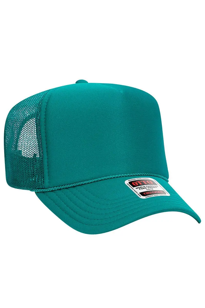 OTTO Jade Foam Front High Crown Trucker Hat
