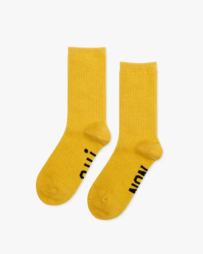 Oui/Non Crew Socks