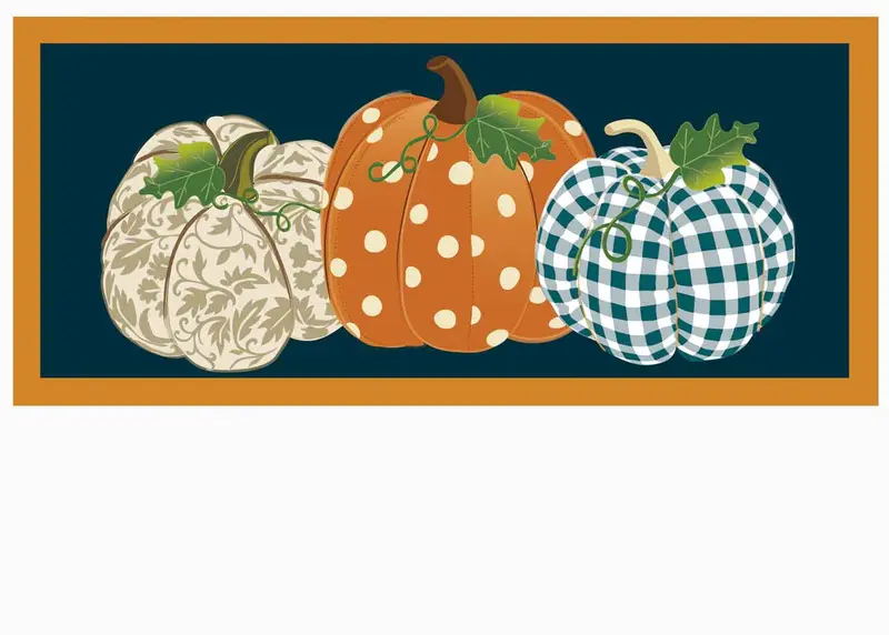 Patterned Pumpkins Sassafrass Switch Mat by Evergreen