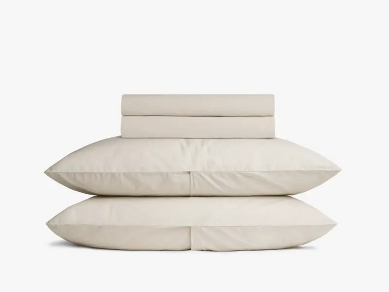 Percale Top Sheet|Beige| 100% Cotton