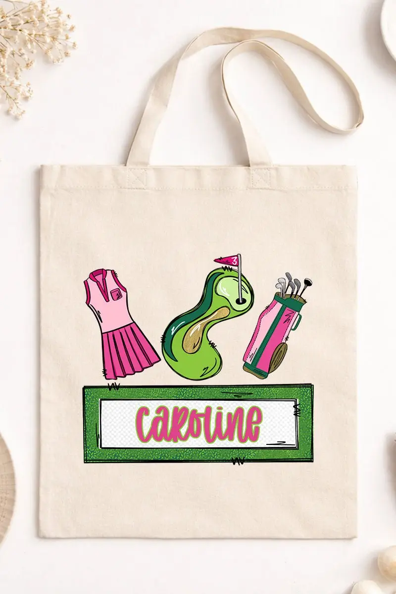 Personalized Par-Tee Princess Small Canvas Tote *Personalize Your Name