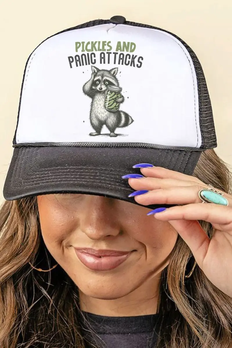 Pickles And Panic Attacks Foam Mesh Back Trucker Cap