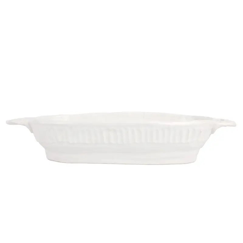 Pietra Serena Handled Oval Bowl