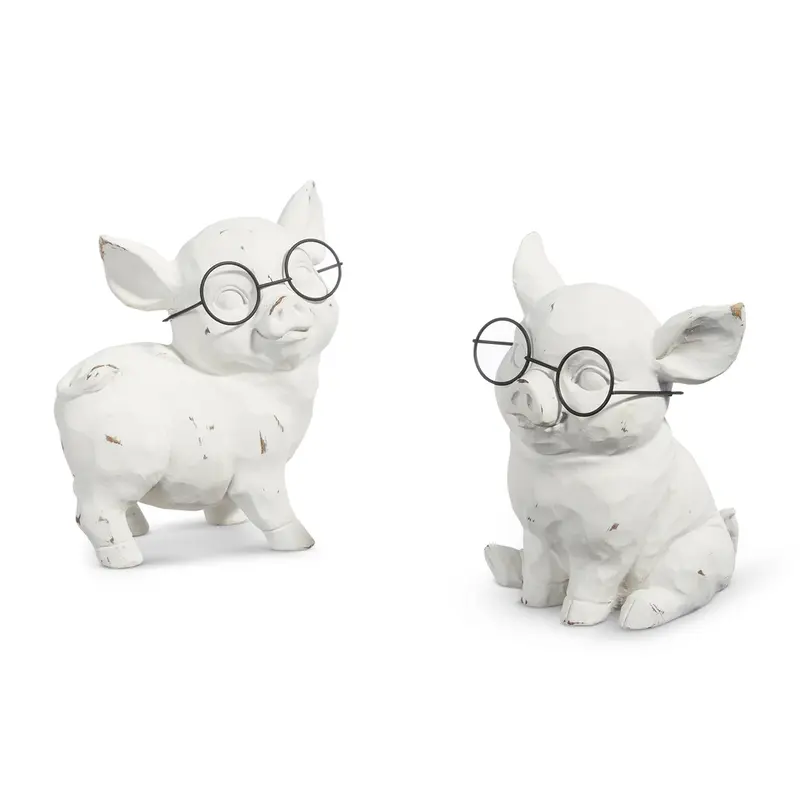 Pig with Glasses 6.5 in