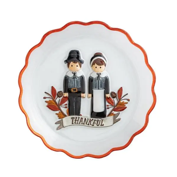 Pilgrim Glass Platter by Mud Pie
