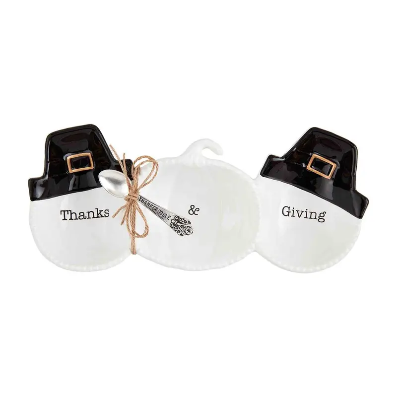 Pilgrim Triple Tidbit Dish Set By Mudpie