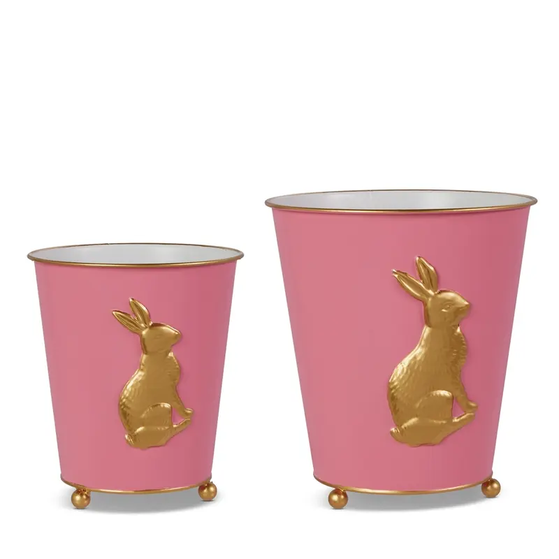Pink Bunny Cache Pots 9 in