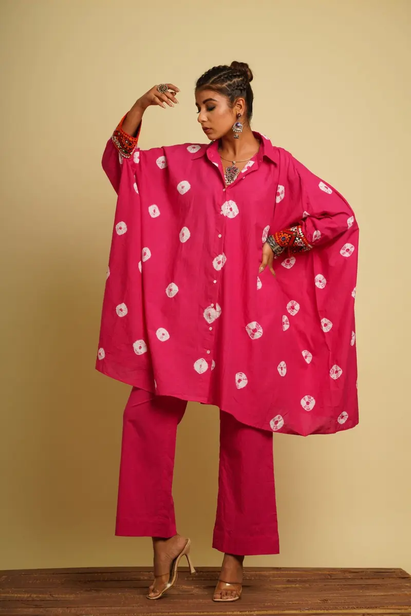 Pink Cotton Co-ord Set