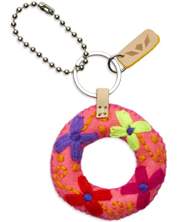 PINK FELT ALPHABET CHARM "O"