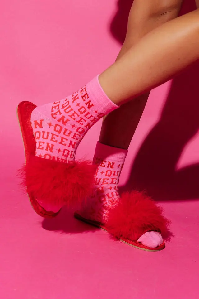 Pink Queen Socks