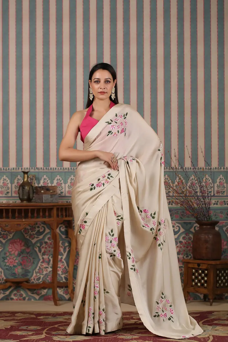 Pink Saree Set