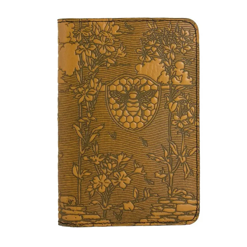 Pocket Notebook Cover, Bee Garden