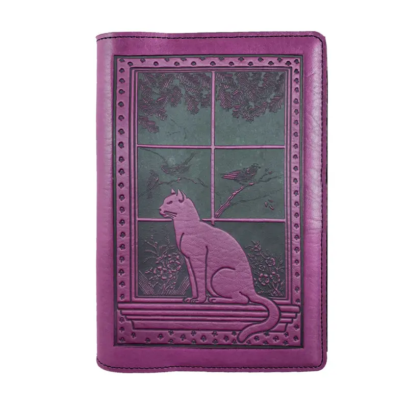 Pocket Notebook Cover, Cat in Window