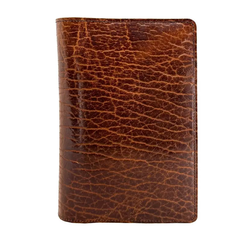Pocket Notebook Cover, Glazed Shrunk Bison