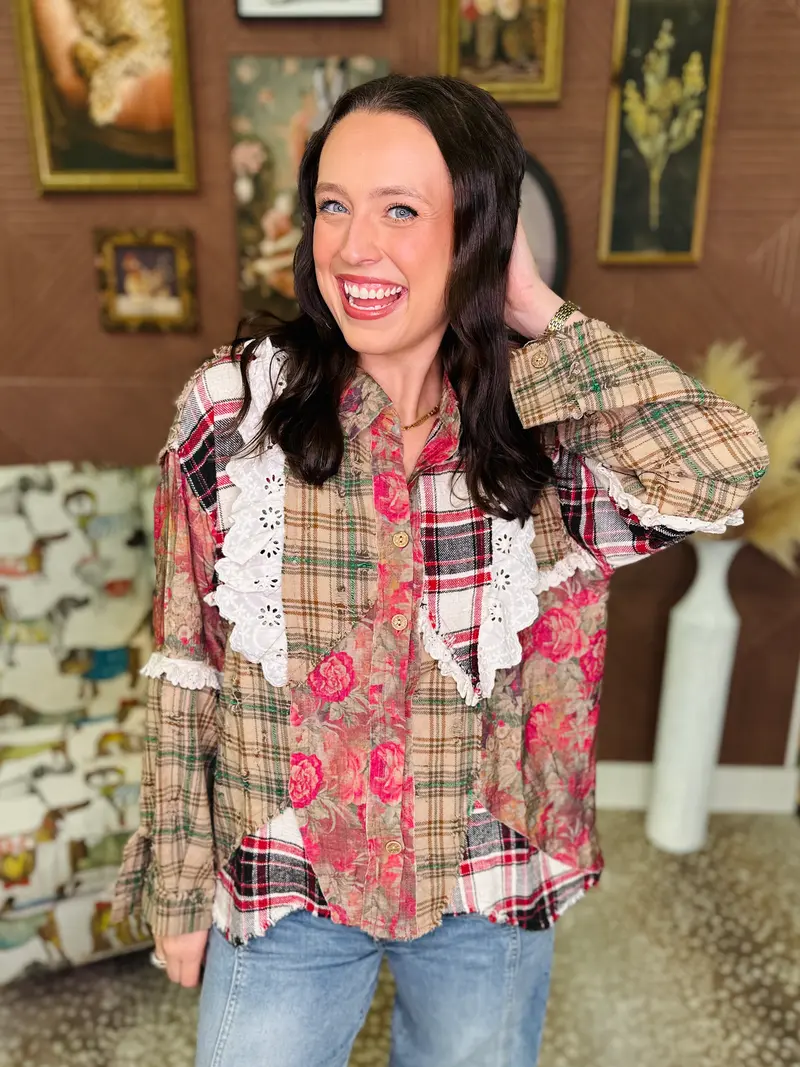 POL Here We Go Shirt Jacket