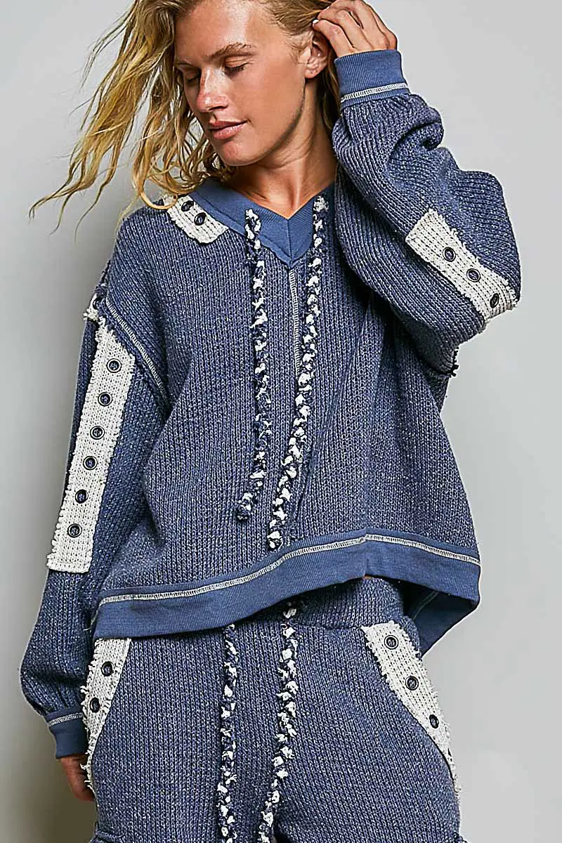 POL V-Neck Balloon Sleeve Top - PREORDER