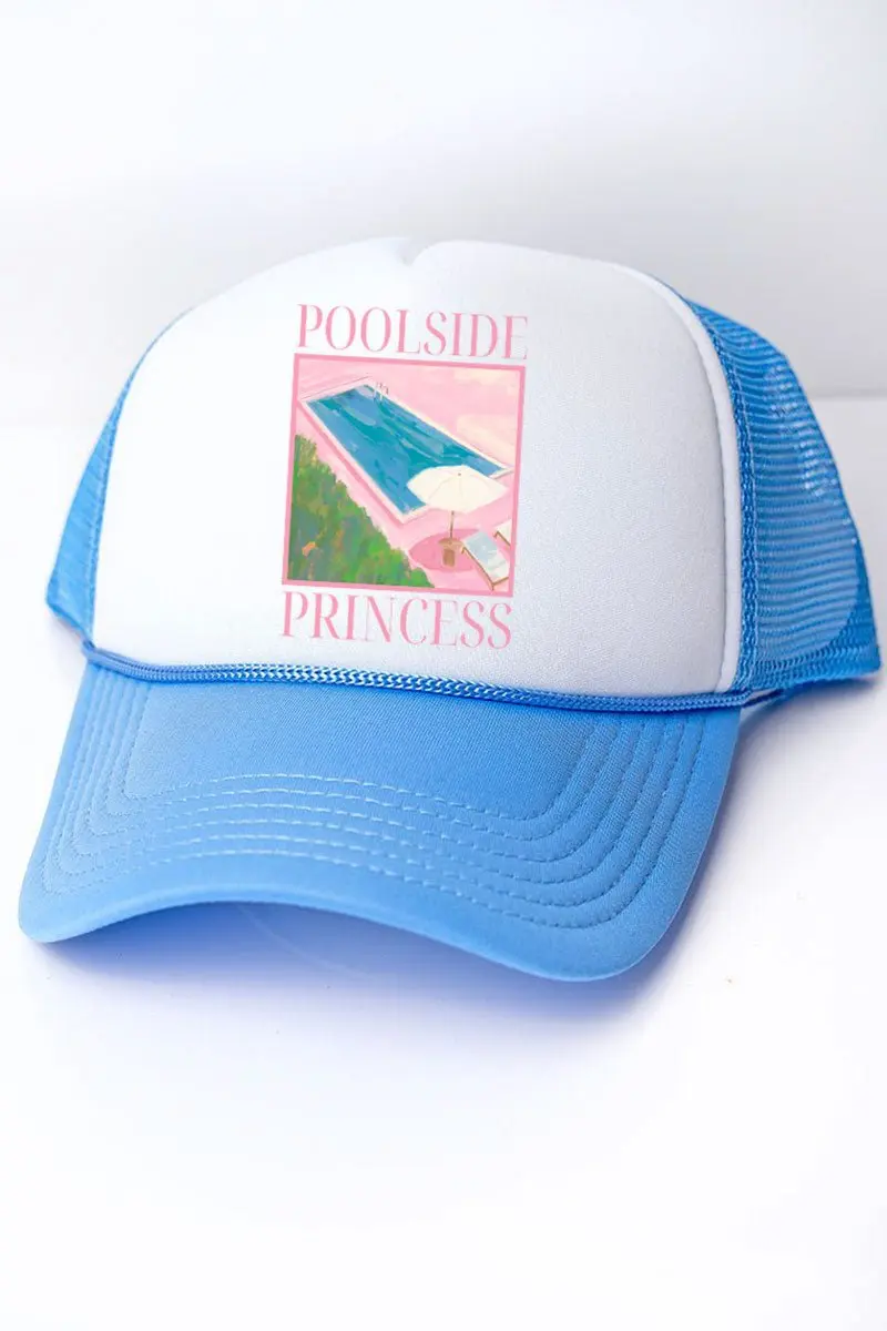Poolside Princess Foam Mesh Back Trucker Cap