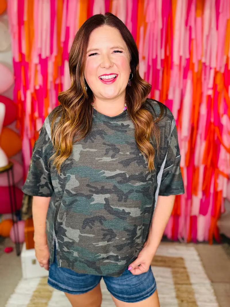 Pretty In Camo Top