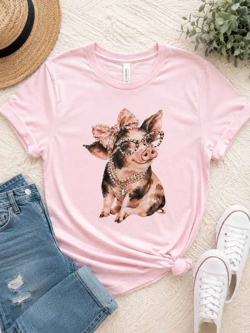 Pretty Little Piggy Boujee Tee