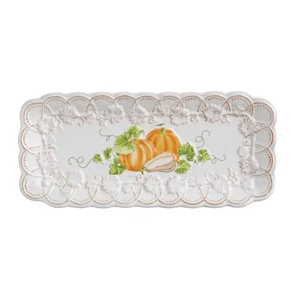 Pumpkin Eveything Plate by Mud PIe