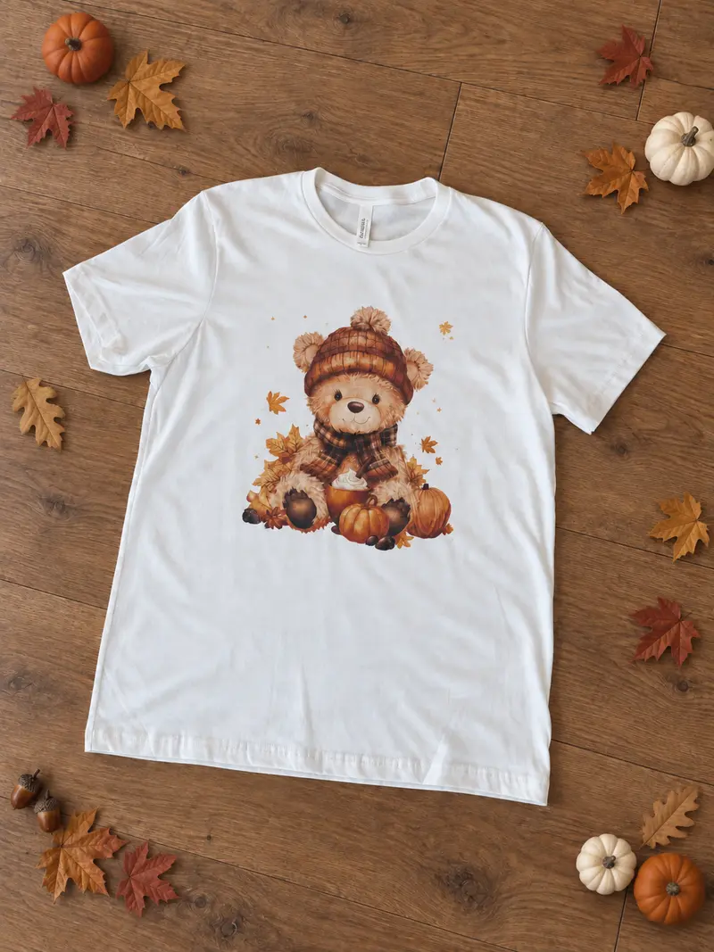 Pumpkin Spice Teddy SoftPrint Tee