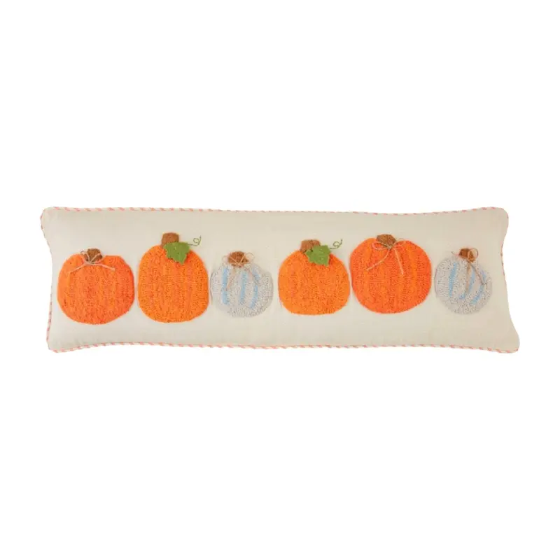 Pumpkin Tufted Long Pillow by Mudpie