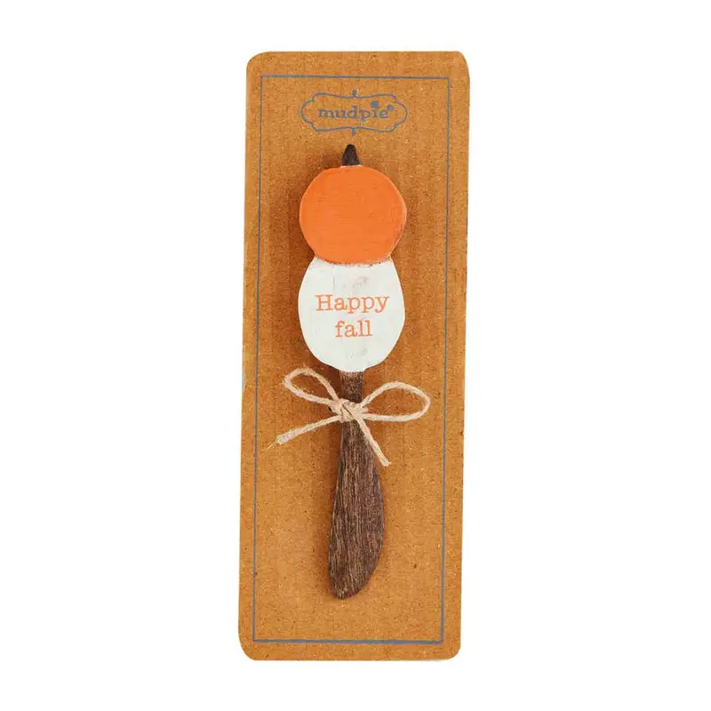 Pumpkin Wood Spreader by Mudpie