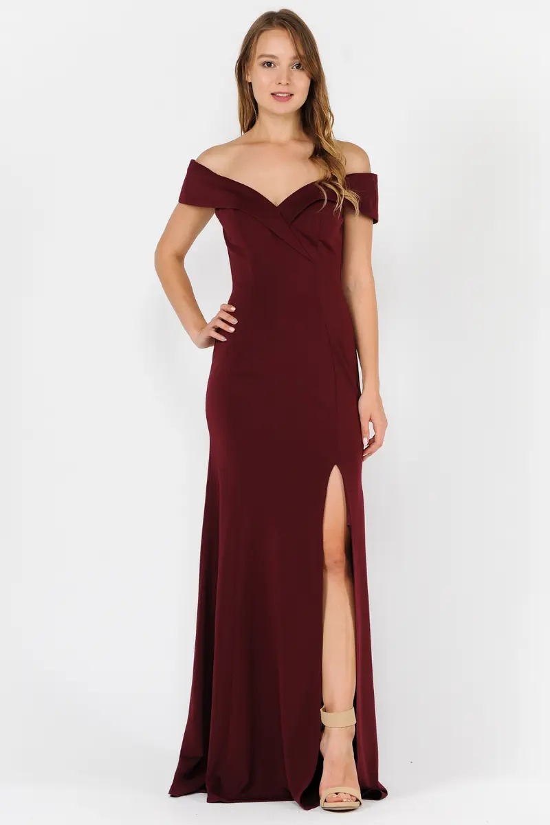 Pure Elegance- Burgundy