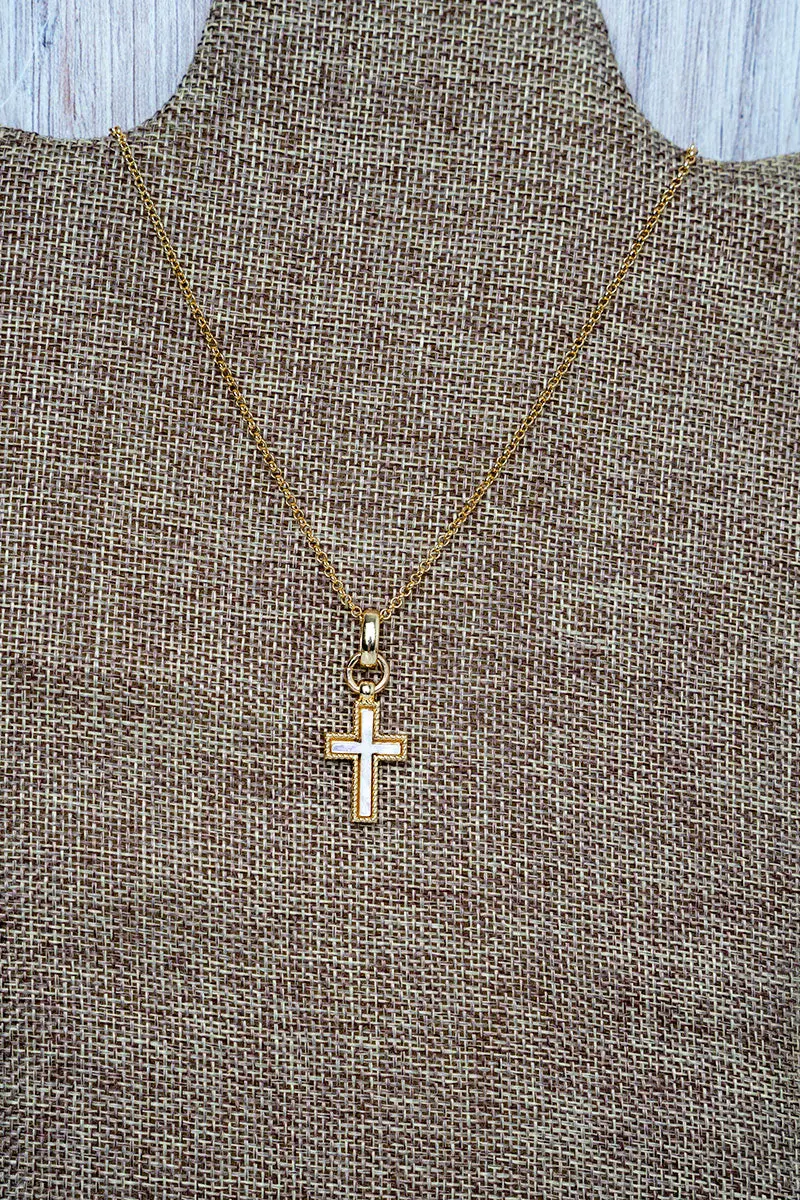 Quiet Grace Goldtone Necklace