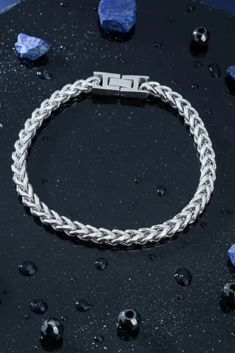 Quiet Luxury Silvertone Chain Bracelet