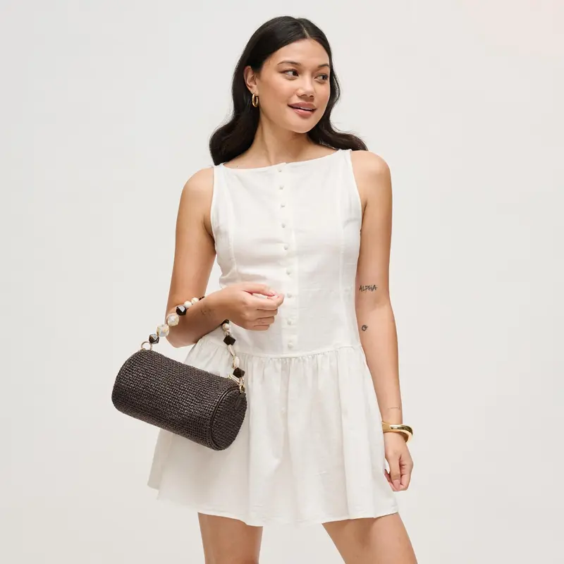 Rachel - Straw Clutch