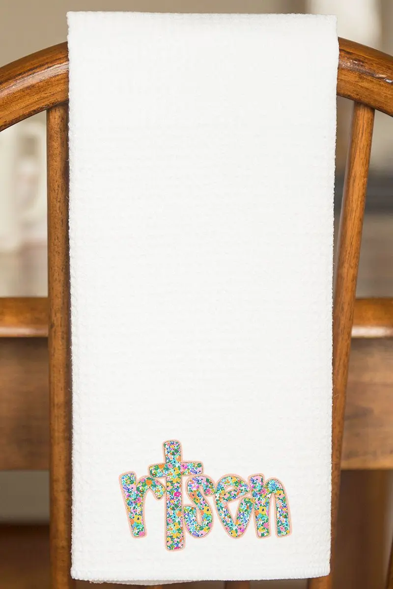 Radiant Risen Waffle Kitchen Towel