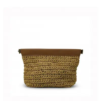 Raffia Make Up Snap Pouch